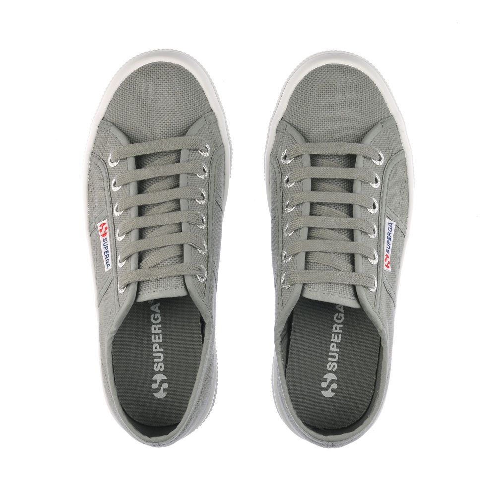 Superga 2740 Grey Platform Sneakers - Women's USA | US3274745